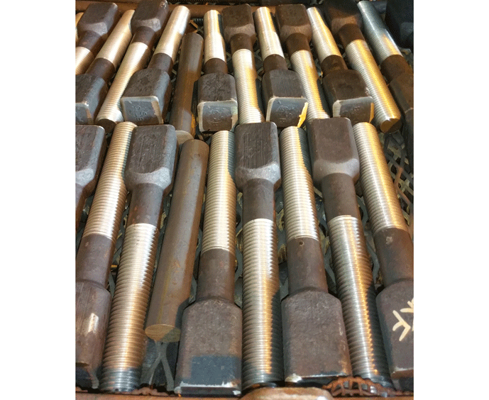 Figure 1 | Load of square head structural liner bolts prior to heat treatment