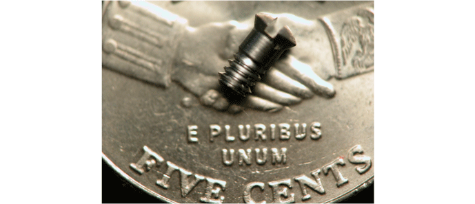 Figure 3 | Low pressure carburized and high pressure gas quenched hip repair screw (courtesy of Midwest Thermal-Vac)