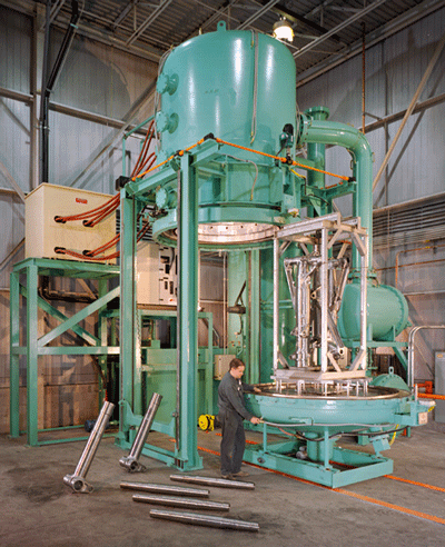 Fig. 4 — Vac Aero Model VAV 72100 MP-10 vacuum gas quench furnace with 10-bar pressure quench capability.