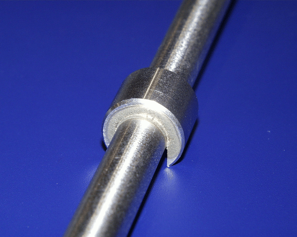 A 304-stainless bar-stock component that was vacuum-brazed with AMS 4786 brazing filler metal (BFM), for use in ground-power turbines. Photo courtesy of Woodward Fuel Systems (Greenville, SC)