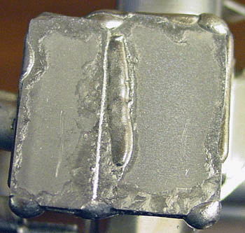 Fig. 1. Example of liquation of brazed joint.