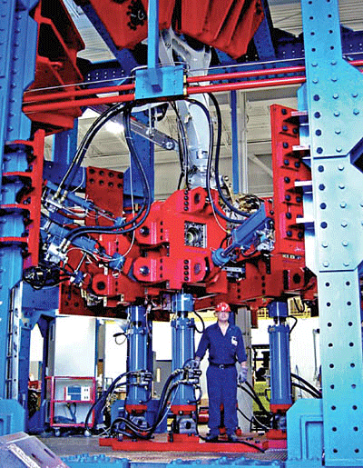 Fig. 7. Static and dynamic testing of individual landing gear