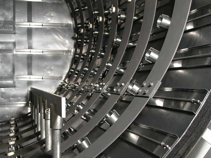 Fig. 2. Lightweight, curved graphite elements are the most popular choice for general heat-treating and brazing applications.