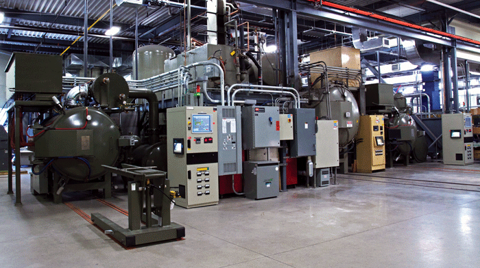 Fig. 4. Typical heavy-duty horizontal vacuum furnace (Courtesy of VAC AERO International).
