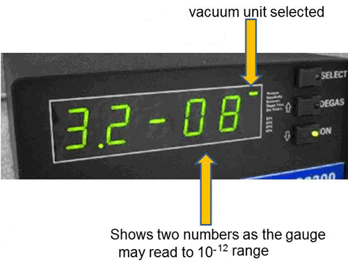 Fig. 7 Digital vacuum readout.