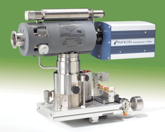 Figure 1 (a) Residual Gas Analyzer - Compact Monitoring System (CPM) Differentially Pumped RGA. (Photograph Courtesy of Inficon)