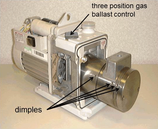 Fig. 3: RV pump “cartridge” (with dimples).