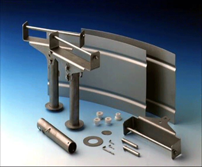 Figure 1 – Typical Vacuum Furnace Components (Photograph Courtesy of Plansee)