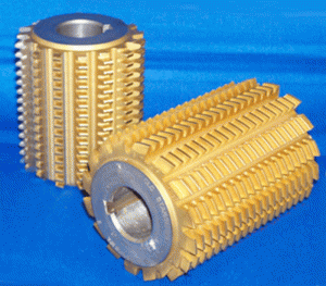 Figure 42 - Titanium Nitride Coating on Hobs