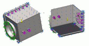 Figure 4 3 Example of Material Stress Analysis on a Vacuum Vessel