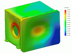 Figure 6 3 Example of Deformation Analysis on a Vacuum Vessel.