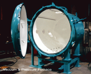 Figure 1 - Fabrication of a Typical Vacuum Vessel for the Heat Treating Industry (Photograph Courtesy of Steelcraft Inc., Stratford, Ontario)