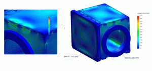 Figure 5 3 Example of Weld Stress Analysis on a Vacuum Vessel