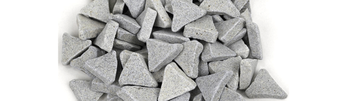 Fig. 5 Typical stone tumbling media