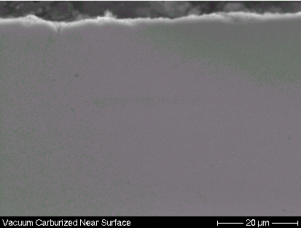 Fig. 3. Vacuum Carburized Component with No IGO Present (Compare and Contrast with Figure 1)