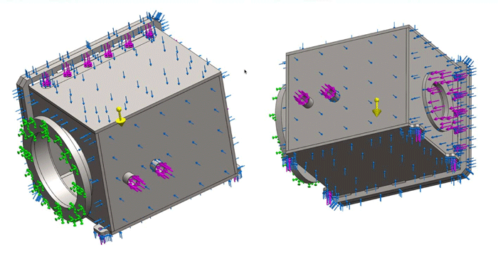 Figure 4 Example of Material Stress Analysis on a Vacuum Vessel