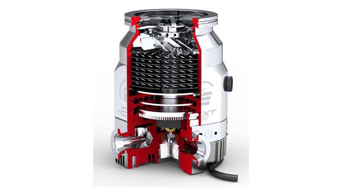 Figure 6 | Partial cutaway view of a turbomolecular pump7
