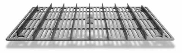 Fig. 5. - A grate made from C/C material remains distortion free under similar thermal cycling conditions. This C/C fixture weighed about 5-lbs (2.5-kg). (Photo courtesy of Schunk Graphite).