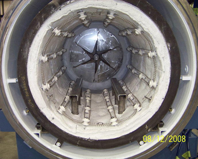 Figure 7 - Internal View of a Typical Vacuum Purged Tempering Furnace (Photograph Courtesy of CI Hayes)
