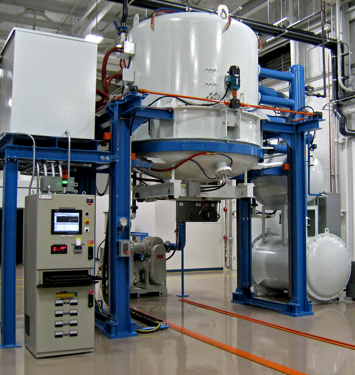 Figure 3 - Typical Bottom Loading Vertical Vacuum Furnace