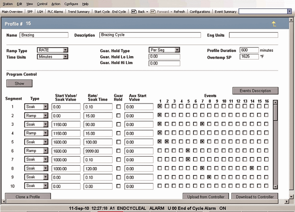 Figure 9 - Profile Configuration Screen