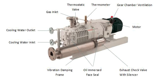 Figure 5 | Typical pump components and accessories3 (courtesy of Pfeiffer Vacuum)