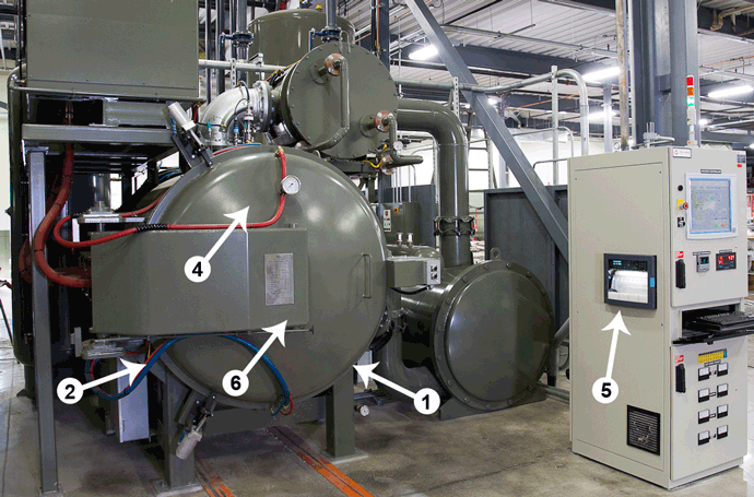 Figure 2 - Typical Horizontal Vacuum Furnace Maintenance Areas (Photograph Courtesy of Vac-Aero International)